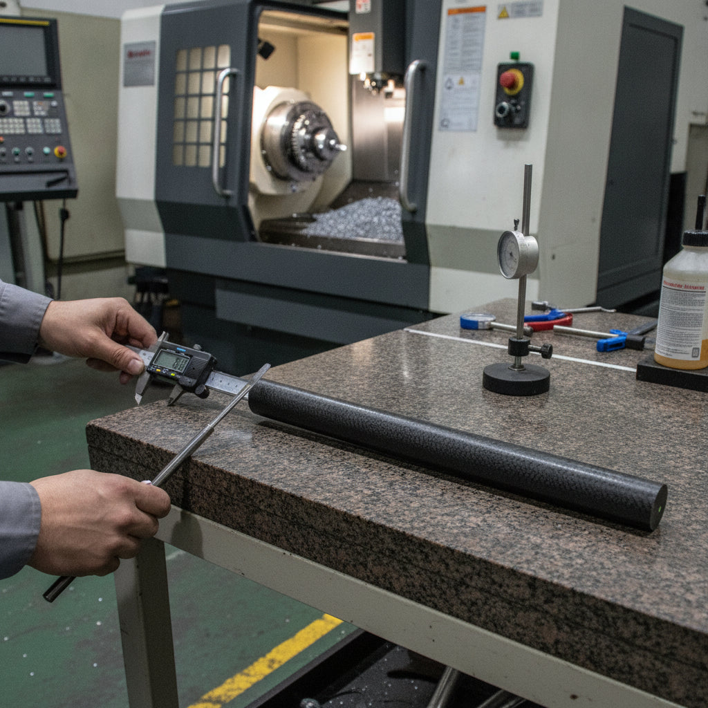 MoS2-Filled Nylon Rod – MoS2 Filled PA66 | High Strength, Low Expansion Engineering Plastic (3m Lengths)