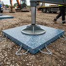 Heavy Duty Outrigger Pad with Chain Handles - 1200mm x 1200mm x 100mm