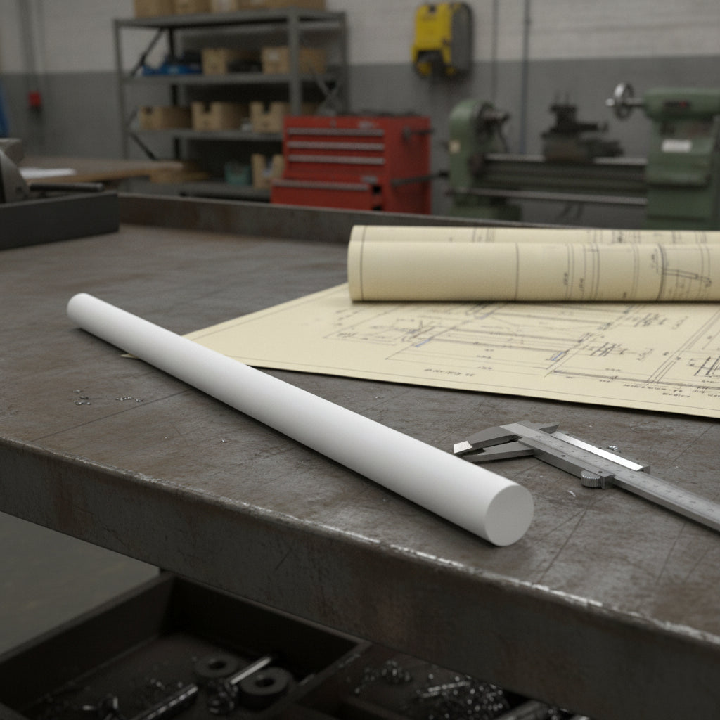 Polypropylene Natural Plastic Rod - 10mm To 225mm Dia.