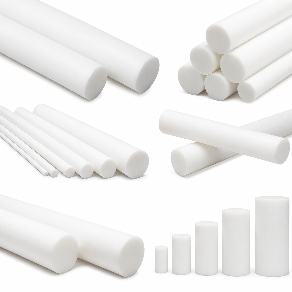 PTFE White Rod 4mm to 25mm dia for Bearings & seals - PTFE Rod in use