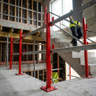 Steel Stairwell Safety Handrail Post - Temporary Edge Protection