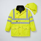 High Visibility Waterproof Jacket, Breathable, BS EN20471 Class 3 (view 2)