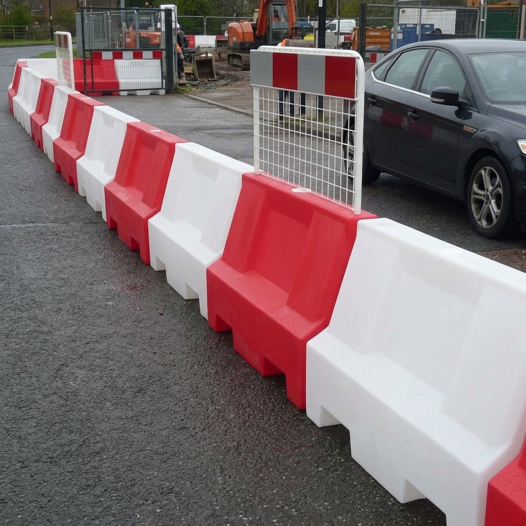 Heavy Duty Traffic Safety Barrier - 2m UV-Stabilised Polyethylene