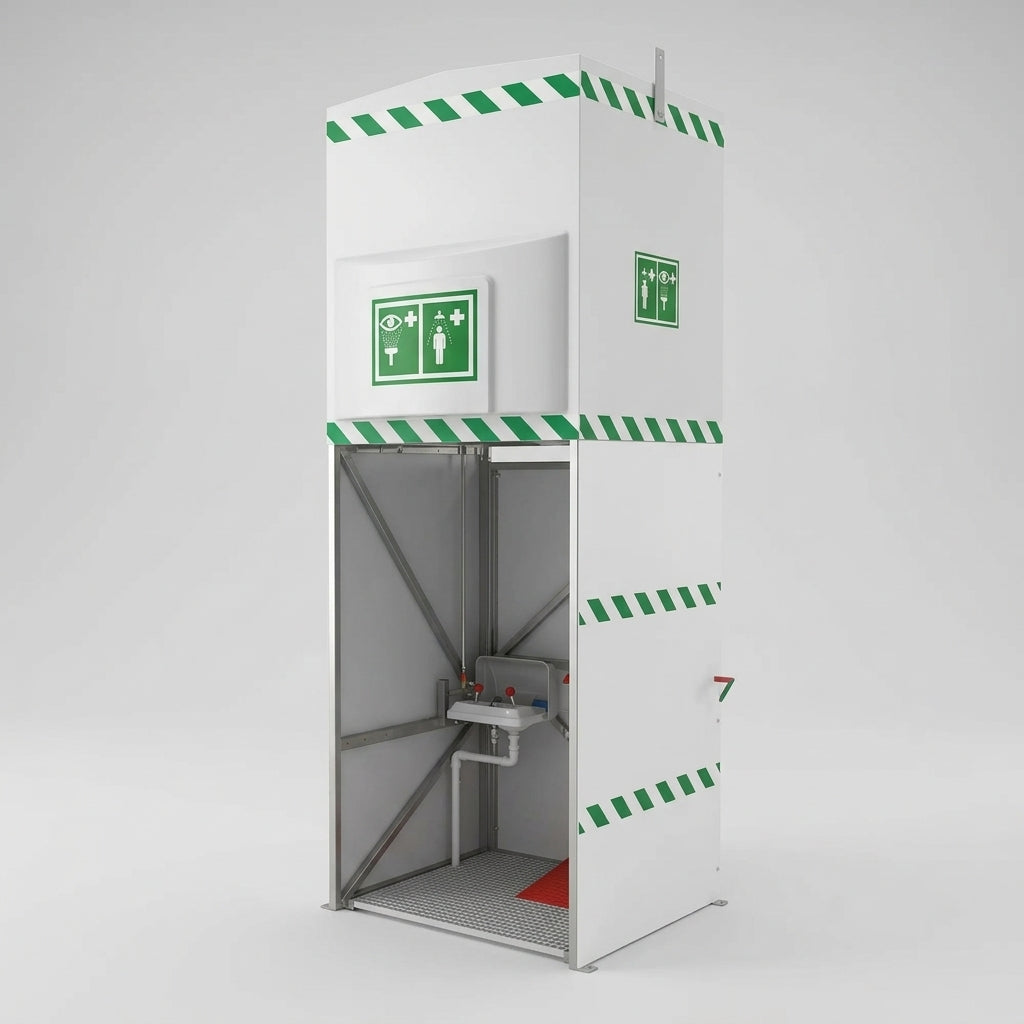 Insulated Mobile Tank Shower with Eye Wash, 1500 Litre Capacity (view 2)