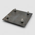 4-Way Steel Connector for Composite Track Mats with Bolts & Washers (view 2)