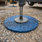 Heavy Duty Round Outrigger Pad with Handles