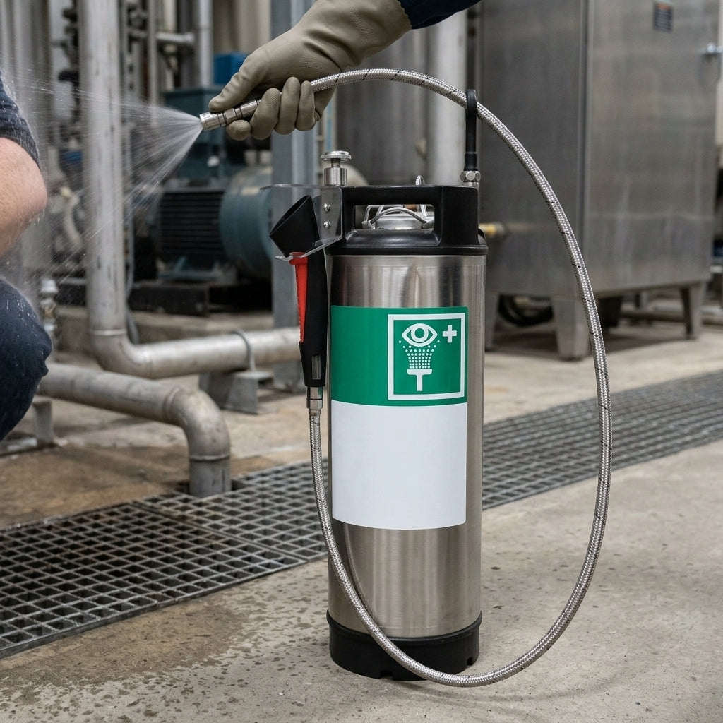 Portable Stainless Steel Emergency Eye and Body Wash Unit
