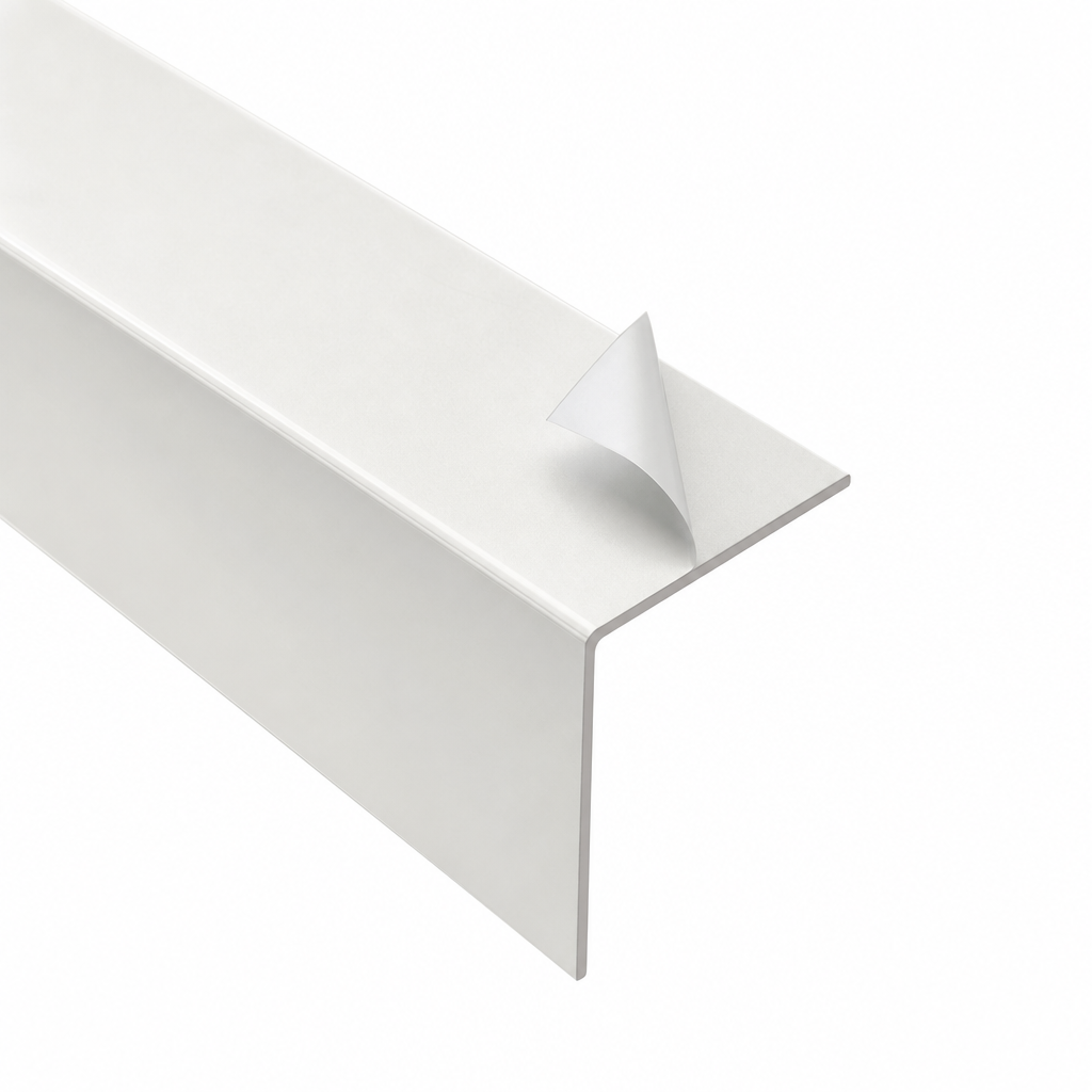 PVC External Angle 2" Satin Brilliant White 2440mm for Wall Cladding - Wall Cladding Profiles in use