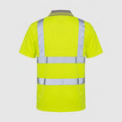 High Visibility Polo Shirt Breathable Polyester Reflective Bands (view 2)