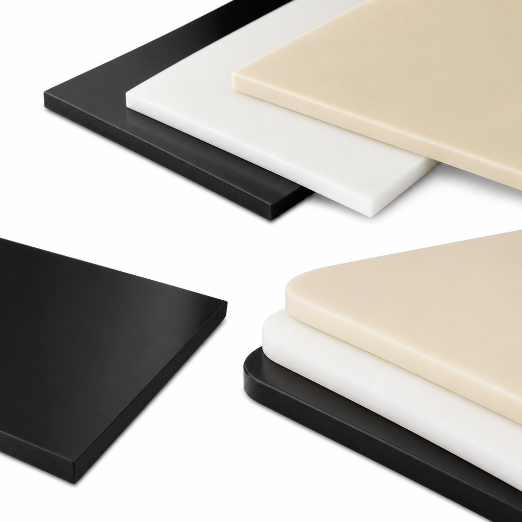 Polypropylene Copolymer Natural (milky-white) / Black / Beige Sheet 3mm to 12mm thick for Medical trays & food storage - detail view 2
