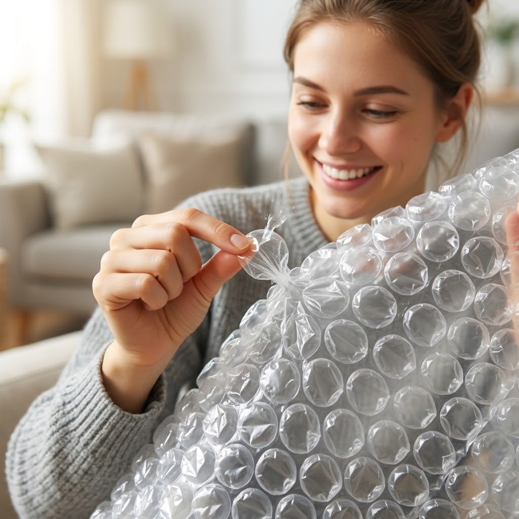 Bubble Wrap Large Bubbles for Protection & moving house - Bubble Wrap in use