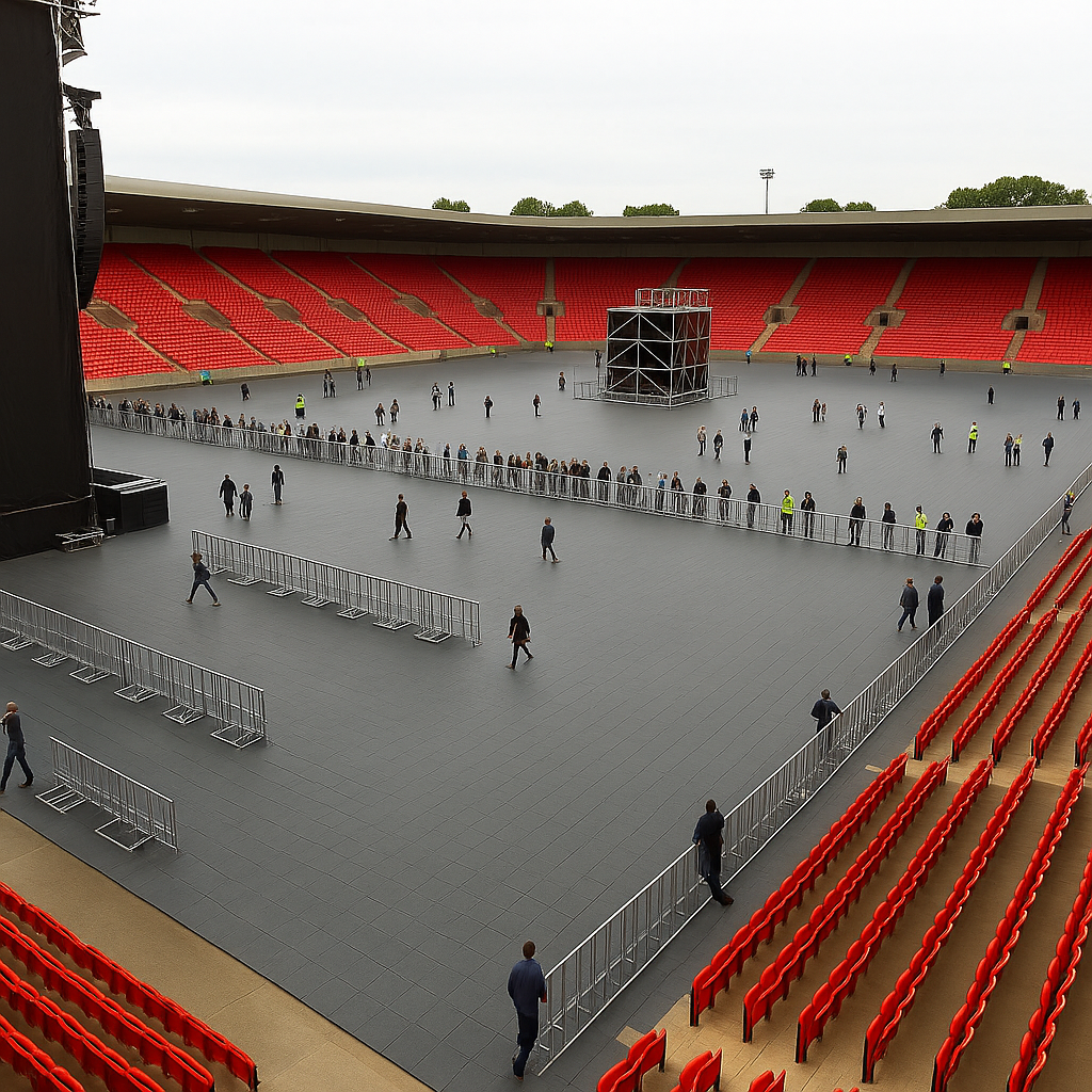 Event Flooring – Recycled Plastic, Non-Slip, Heavy Duty