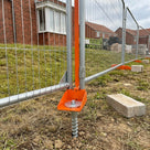 Temporary Fence Locking System with Anti-Tamper Fixings