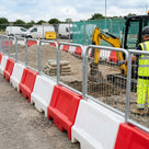 Mesh Fence Top Panel Add-On for Safety Barrier Security