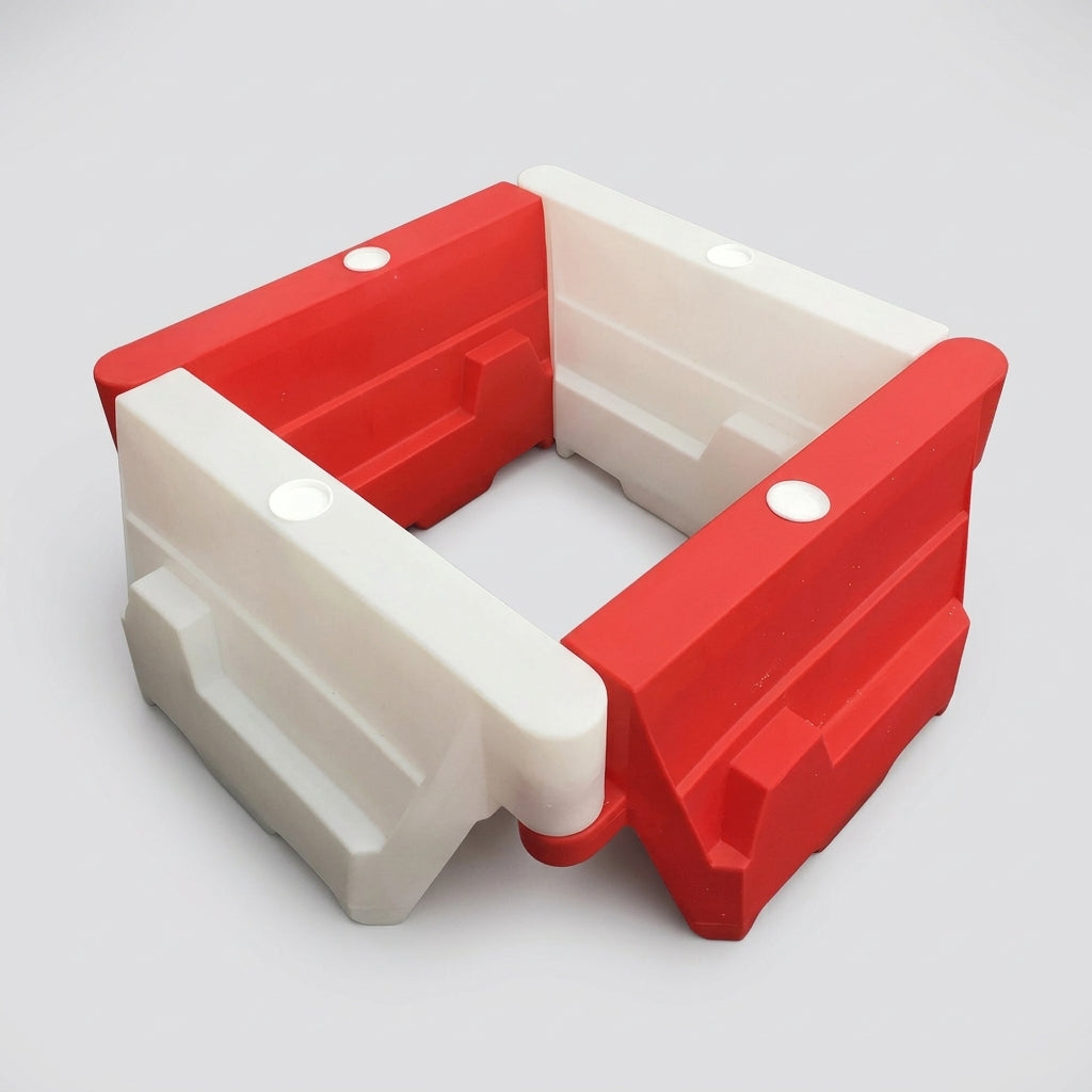 Water-Filled Rotating Traffic Barrier - 1m Modular Separator (view 2)
