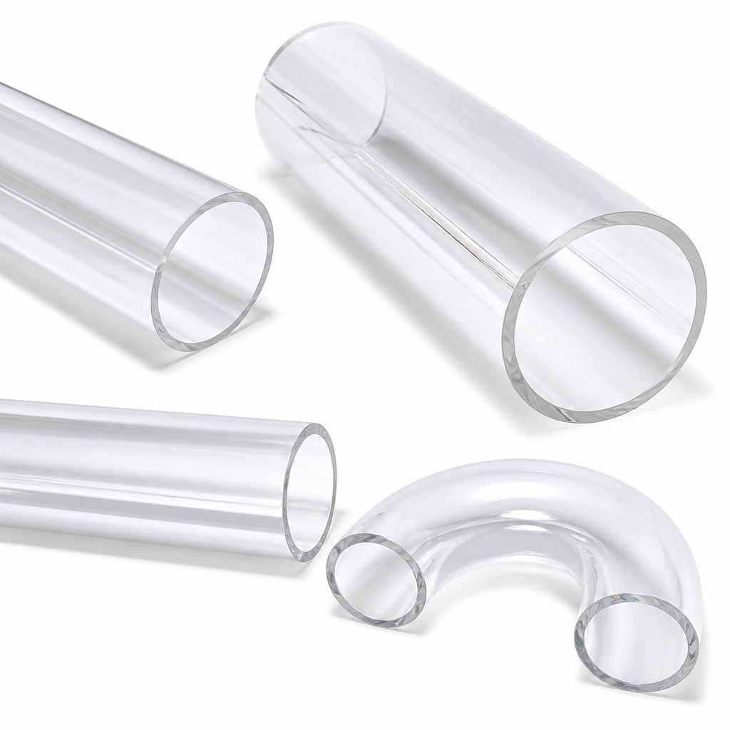 Extruded Clear Acrylic Tube 150mm to 250mm dia for Signage & furniture components - Acrylic Tube in use