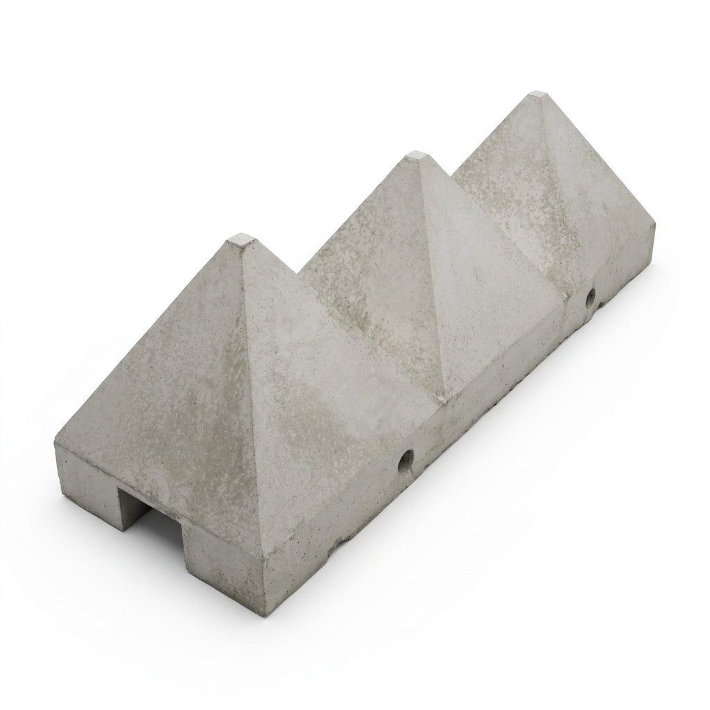 Vehicle Access Blocker with Interlocking Pyramid Teeth (view 2)