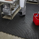 Interlocking Modular Safety Floor Tile with Open Grid Drainage