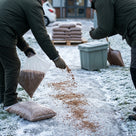 Brown Rock Salt Ice Melt Bags 10Kg for Paths and Drives