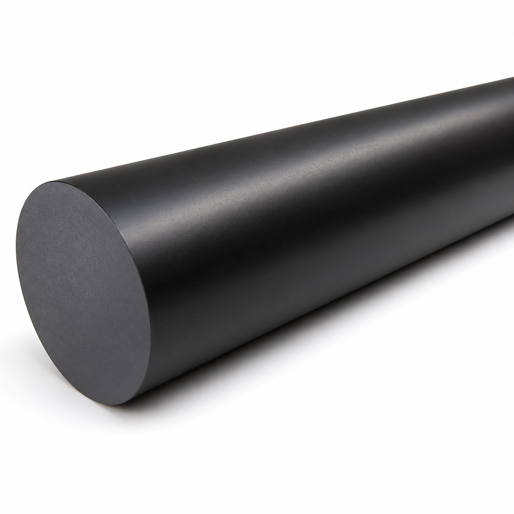 High Density Polyethylene Black Rod for Food Industry Use 250mm to 300mm diameter - Rod in use