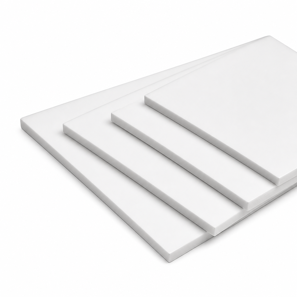 Unplasticised PolyVinylChloride White Sheet 3mm to 12mm thick for Partitioning & safety shields - PVC in use