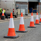 Two Piece Traffic Cones with Weighted Base – 750mm or 1000mm Height