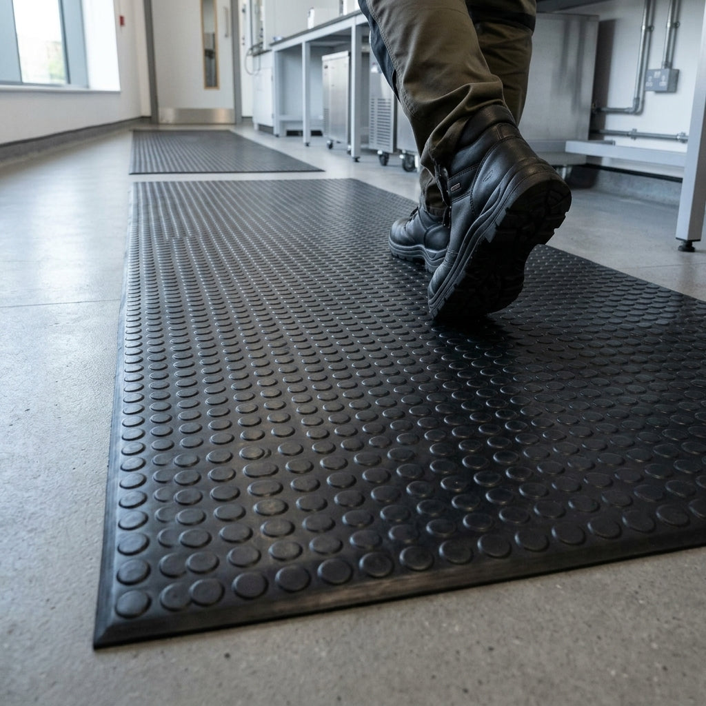 Studded Rubber Floor Matting Roll