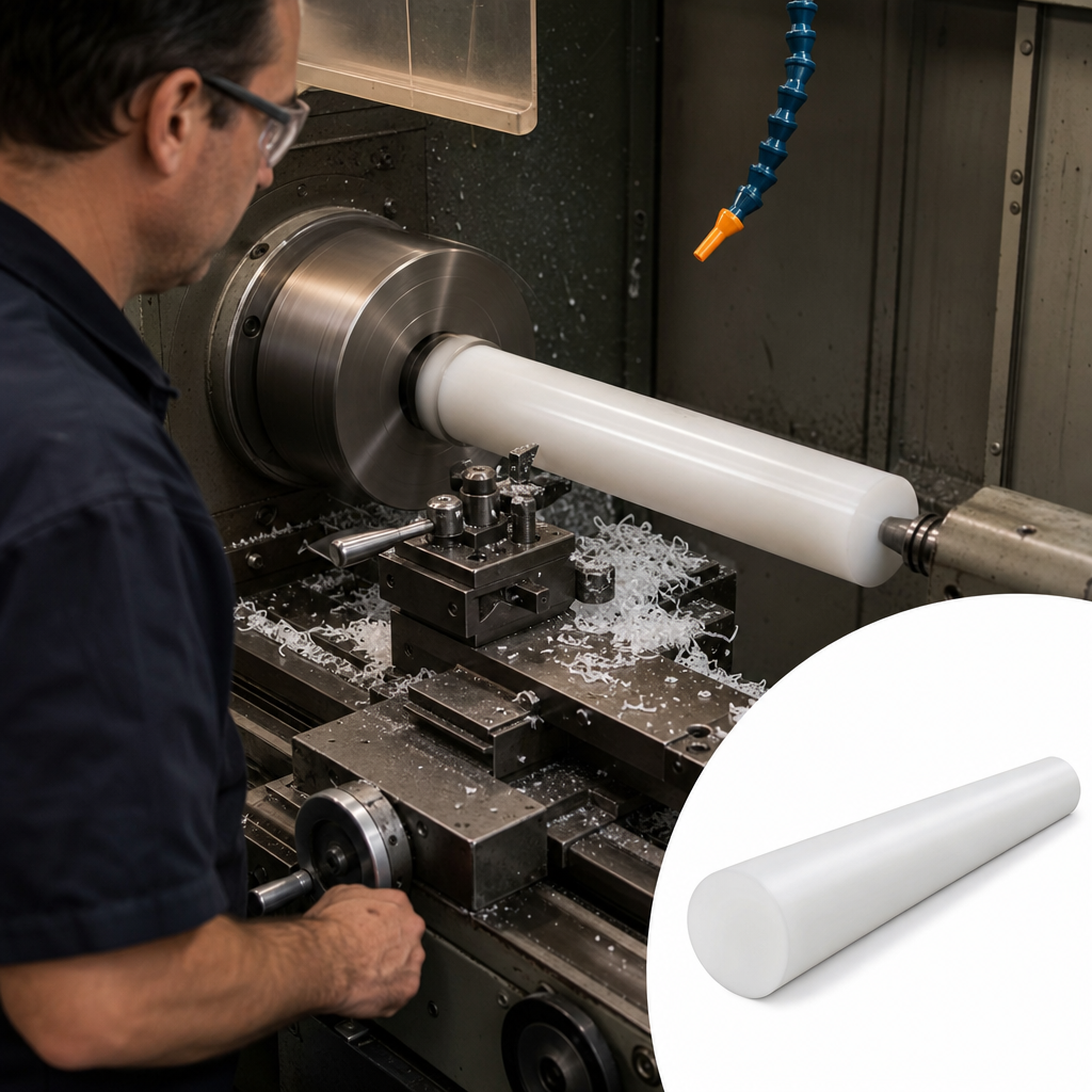 Delrin Natural Rod Polyoxymethylene for Engineering Applications 125mm to 200mm diameter - UK Engineering Plastics