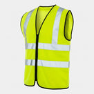 High Visibility Zipped Safety Vest – BS EN20471 Class 2 Compliant (view 2)