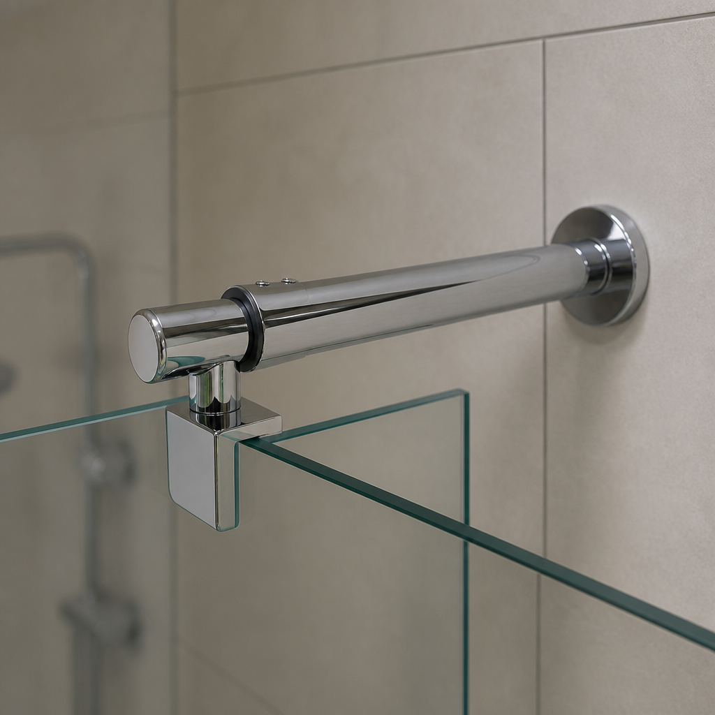 BAR004 - Shower Support Bar - Spans Gaps of 700mm to 1200mm