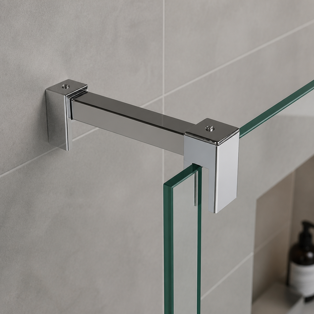 BAR005 - Shower Support Bar - Fits Glass Thickness of 6mm