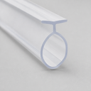 Clear T-top seal with oval loop, shown from a different diagonal angle in studio.