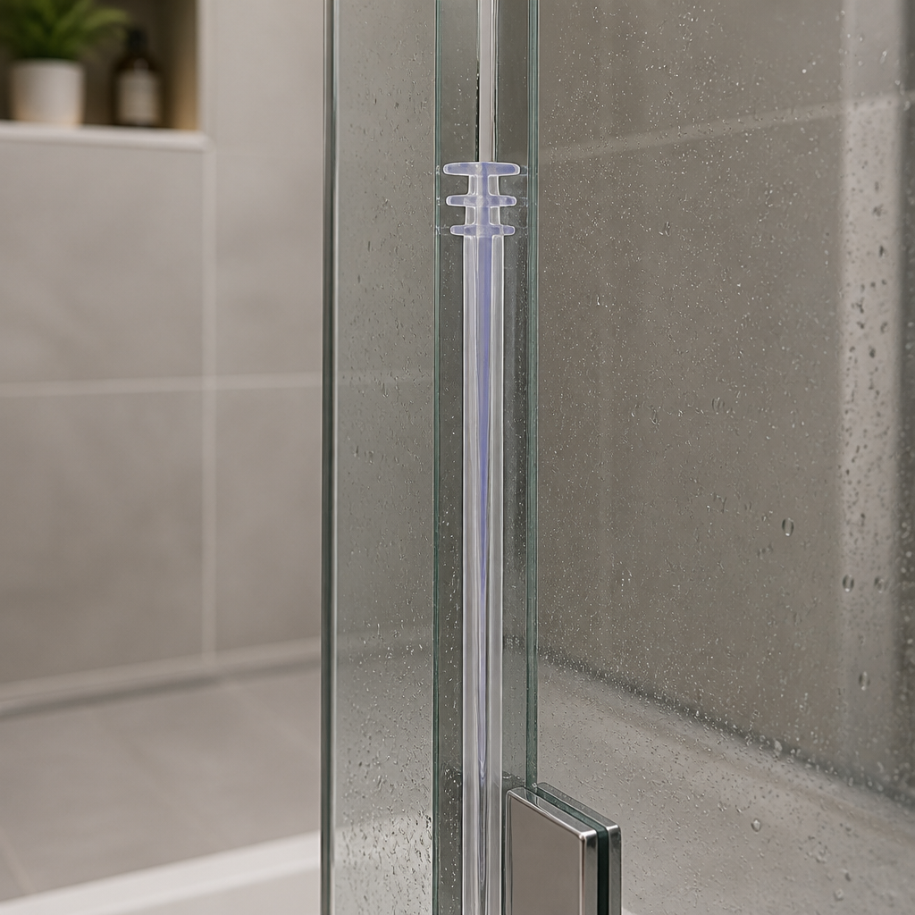 BIF013C - Bi Fold or Channel Seal - Clear - T Width of 5mm, 7mm and 10mm