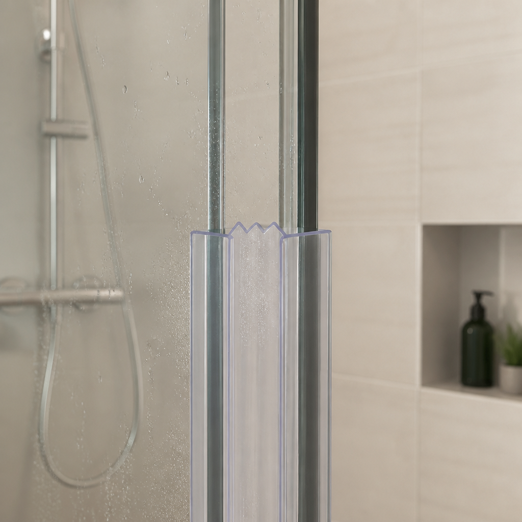 BIF037 - Bi Fold or Channel Seal - Fits Glass Thickness of 4mm, 5mm or 6mm