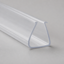 Angled studio view of the frame seal's teardrop channel profile on a plain background