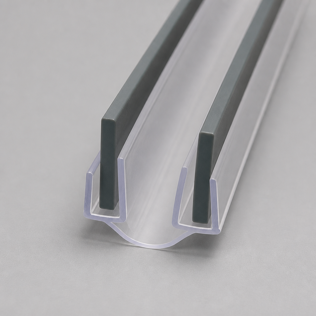 BIF092 - Bi Fold or Channel Seal - Fits Glass Thickness of 8mm, 9mm and 10mm