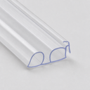 Clear twin round-bulb double seal, diagonal studio shot on a plain grey background.