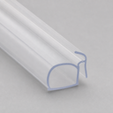 Clear seal with a rounded dome-shaped hollow loop base, studio shot on plain grey.