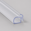Clear seal with a rounded dome-shaped hollow loop base, studio shot on plain grey.