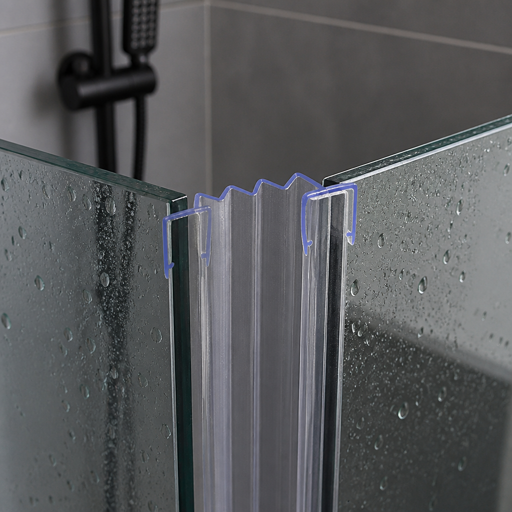 BIF108 - Bi Fold or Channel Seal - Fits Glass Thickness of 4mm, 5mm or 6mm