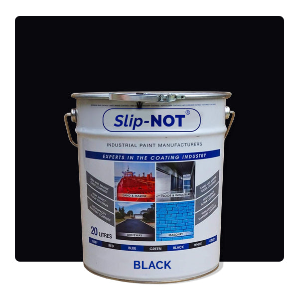 Black Supercoat Non Slip Garage Floor Paint High Impact 20Ltr Paint For Factory Warehouses