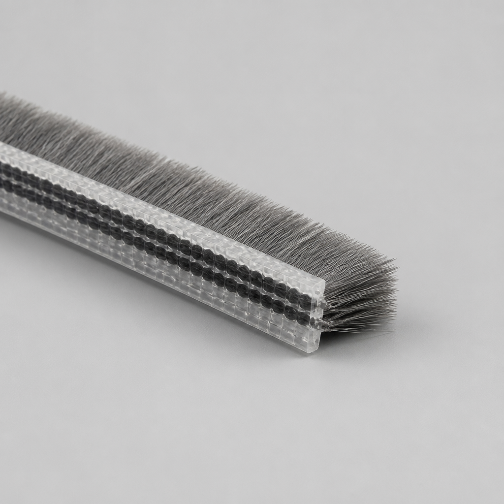 BRUSH002 - Brush Seal - Bifold/Channel Seal - 5mm x 8mm
