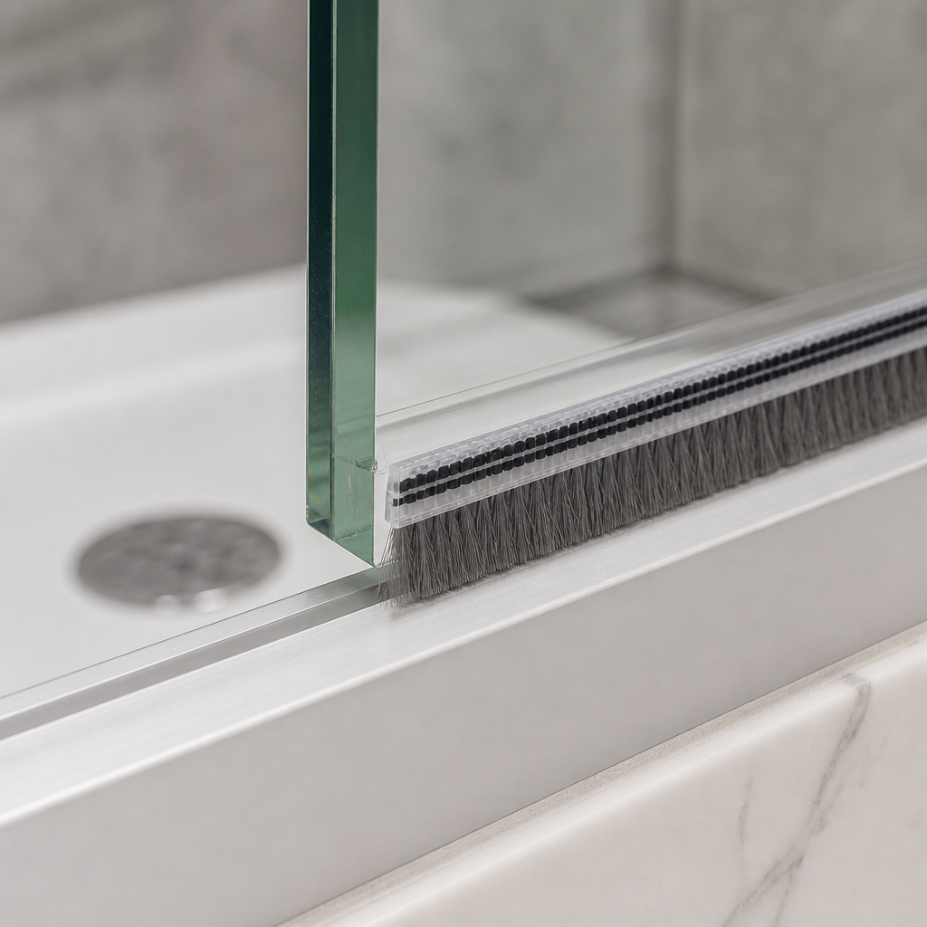 BRUSH010 - Brush Seal - Bifold/Channel Seal - 7mm x 8mm