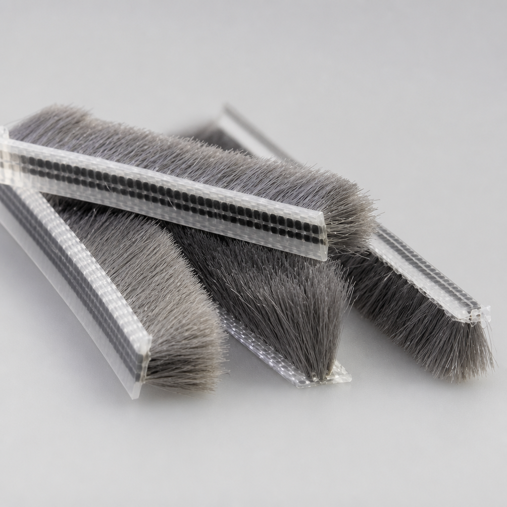 BRUSH012 - Brush Seal - Bifold/Channel Seal - 7mm x 12mm