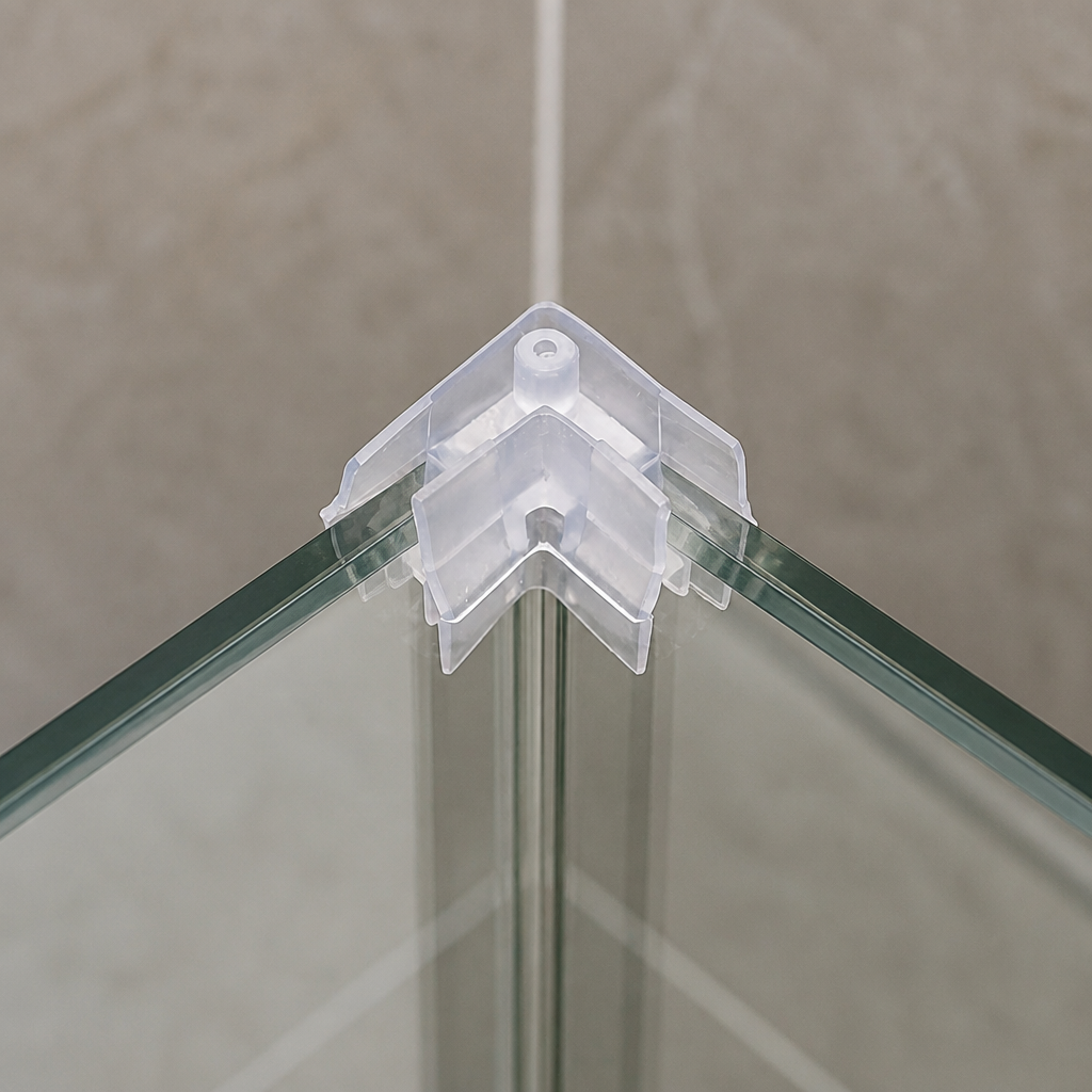 CG002 - Shower Seal Corner Piece - Fits Glass Thickness of 4mm to 6mm