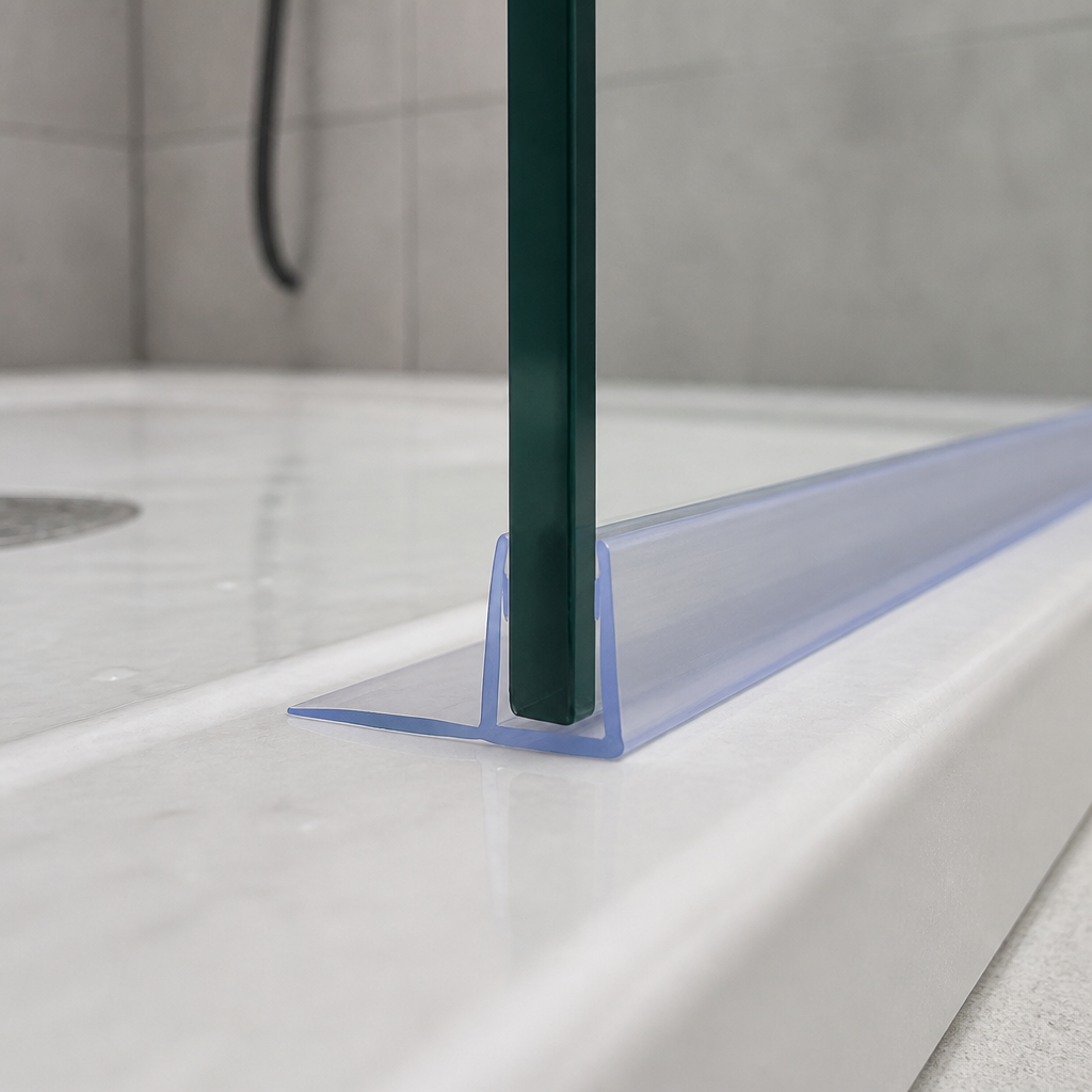 FIN001 - Fits 4-6mm Glass - 1 Pair - Fin Depths of 8mm, 12mm, 15mm, 20mm, 25mm, 30mm and 35mm