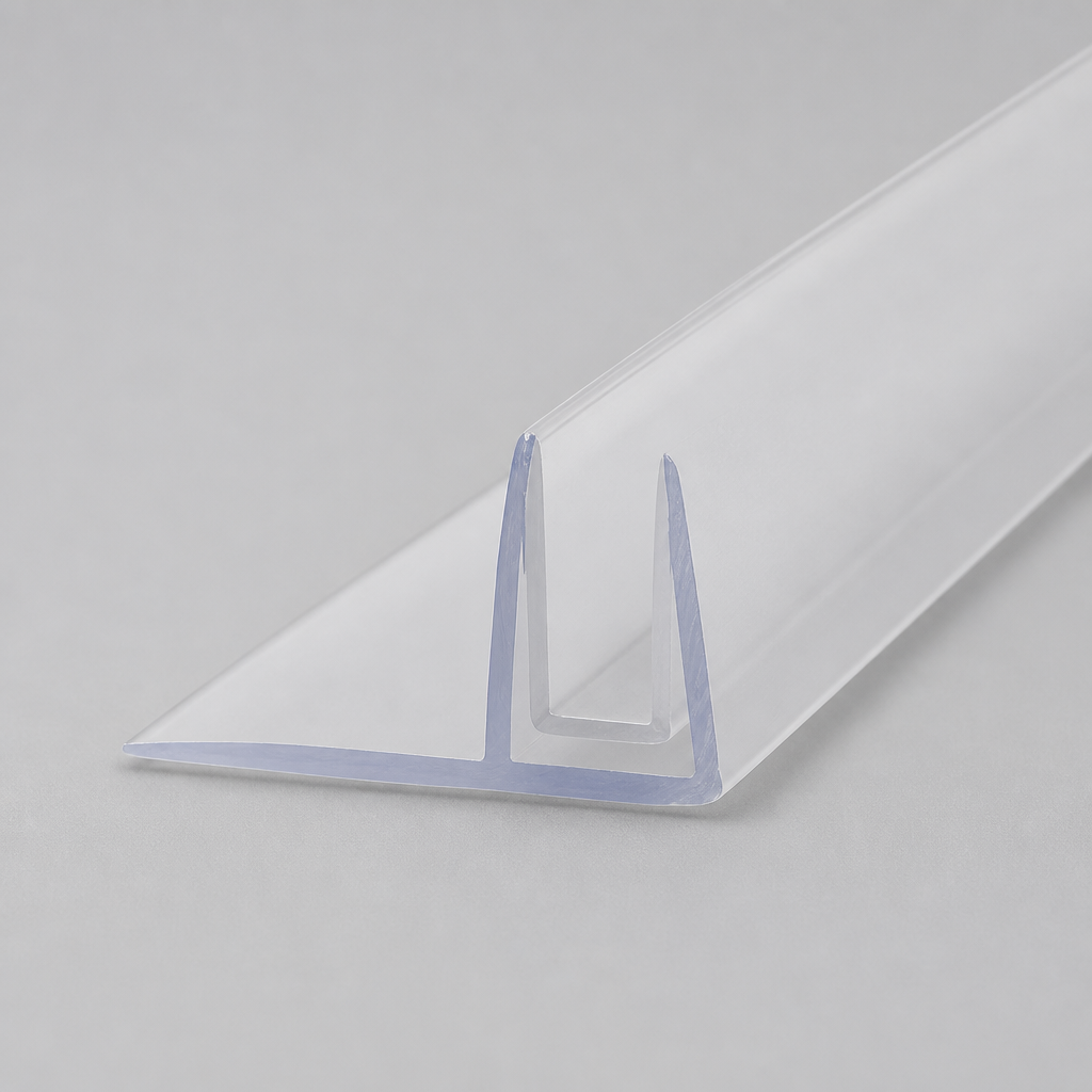 FIN001 - Fits 4-6mm Glass - 1 Pair - Fin Depths of 8mm, 12mm, 15mm, 20mm, 25mm, 30mm and 35mm
