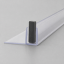 Vertical Shower Screen Seal - Fits 10mm Glass - Fin Depth of 8mm, 12mm, 15mm, 20mm, 25mm, 30mm or 35mm — view 2