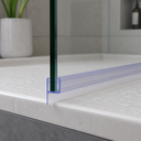 Vertical Shower Screen Seal - Fits 10mm Glass - Fin Depth of 8mm, 15mm, 20mm, 25mm or 35mm — view 3