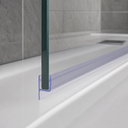 Vertical Shower Screen Seal - Fits 4-6mm Glass - Fin Depth of 15mm